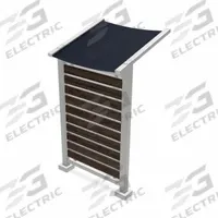 GHENT Outdoor Collaboration Unit: Glass, White, Silver, Awning/Mounting Hardware, Aluminum Framed (MPN PSV1FGSSILNVYWAL). Key specifications — Brand: GHENT; Corner Shape: Square; Surface Finish: Gloss; Includes: Awning.