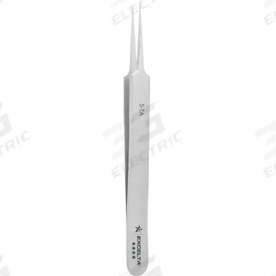 EXCELTA Tweezers: Titanium, Point, Straight Tip - Solder-Resistant Titanium Tweezers