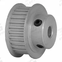 DAYTON Timing Pulley: Curvilinear, Fixed, For 9 mm Belt Wd, 30 Teeth, 3 mm Pitch, Aluminum (MPN 30-3M09-6FA3). Key specifications — Brand: DAYTON; Finish: Clear Anodized; For Belt Series: Powerhouse®.