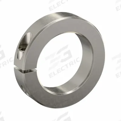 RULAND MANUFACTURING Shaft Collar: 1-Piece, Inch, Round, Clamp-On, 2 9/16 in Bore Dia - Stainless Steel Shaft Collars