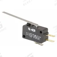HONEYWELL Miniature Snap Action Switch: Roller Lever Actuator, 1NO/1NC, Quick Connect (MPN V7-1C17D8-048). Key specifications — AC Contact Rating: 15 A @ 125 V; Electrical Connection: Quick Connect; Series: V7; Brand: HONEYWELL.