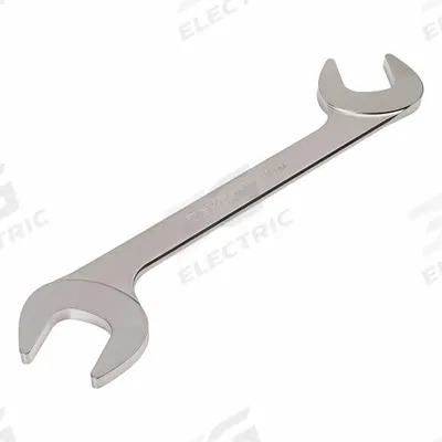 TEKTON Open End Wrench: Chromium Molybdenum Steel, Satin, 37 mm Head Size - Metric, Double End, Open End Wrenches