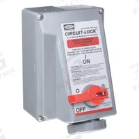 HUBBELL Mechanical Interlock: 480V AC, Three Phase, 30 A, 3 Pole, 4 Wire (MPN HBL430MI7W). Key specifications — Brand: HUBBELL; Reverse Service: No.