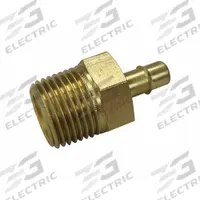 MEM-CO Barbed Fitting Adapter: 1/4 in Pipe x 1/4 in ID Size, MNPT x Barbed, Brass, Beaded Barb (MPN 1/4B6-NP). Key specifications — Brand: MEM-CO.