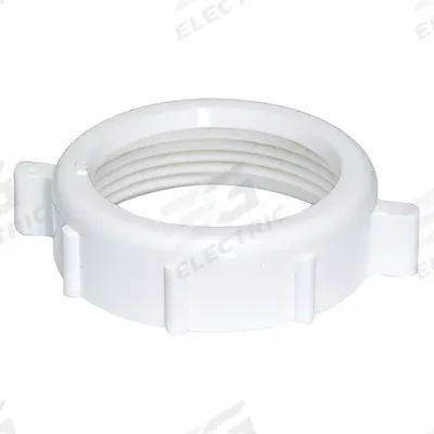APPROVED VENDOR Nut: Plastic, White, 1 1/4 in Nominal Pipe Size, Slip - Drain Connecting Nuts, Washers & Gaskets