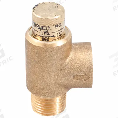 Watts Pressure Relief Valve: MNPT x FNPT, 1/2 in x 1/2 in, Brass, 175 psi Max. Op Pressure - Non-Code Air, Inert Gas & Liquids Pressure Relief Valves