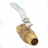APOLLO Manual Two-Way Ball Valve: 1/2 in, Brass, Straight, Press x Press, Full Port Ball Port (MPN 94VLF10301B). Key specifications — Brand: APOLLO; Handle: Lever.