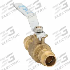 APOLLO Manual Two-Way Ball Valve: 1/2 in, Brass, Straight, Press x Press, Full Port Ball Port (MPN 94VLF10301B). Key specifications — Brand: APOLLO; Handle: Lever.