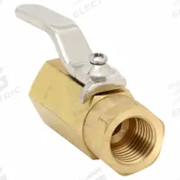 APPROVED VENDOR Manual Two-Way Ball Valve: 1/4 in, Brass, Straight, FNPT x FNPT, Std Port Ball Port (MPN G-FMFP-25). Key specifications — Brand: APPROVED VENDOR; Handle: Lever.