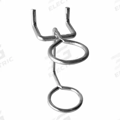 APPROVED VENDOR Double-Ring Tool Holder, 7/8 in: 1/4 in Peg Hole, 2 3/8 in x 2 3/16 in - Ring Toolholders for Round-Hole Pegboard