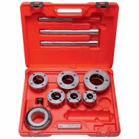 ROTHENBERGER Manual Ratchet Pipe Threader: Pipe Threading, 6 Die Heads, NPT, 6 Dies, Super Cut (MPN 70905). Key specifications — attr510765: Pipe Threading; attr510767: 2 in Die; attr510769: Super Cut; attr510762: 1/2 in to 2 in; attr473917: ROTHENBERGER.