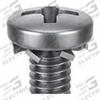 SEMS Screw: External Tooth, #6-32 Thread Size, 1 in Lg, Stainless Steel, Passivated, Pan, 25 PK (MPN 1-PPE-6C-100). Key specifications — Drive Size: #2.