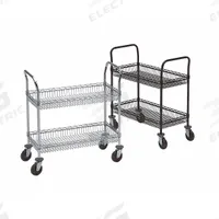 METRO Wire Shelf Utility Cart: 600 lb, 2 Shelf, 36 in L x 18 in W x 39 in H Dim, Black, Flat, Black (MPN 66169-SPECIALLSS). Key specifications — Shelf Orientation: Flat; Caster/Wheel Configuration: (4) Swivel; Brand: METRO.