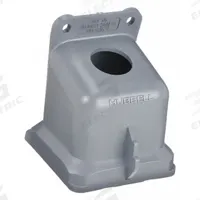 HUBBELL Back Box: 20 A_30 A, 1 in, Dead End Hub, 15° (MPN BB2030N). Key specifications — Brand: HUBBELL; Material: Thermoplastic.
