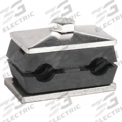 BEHRINGER PIPE SYSTEMS Vibration-Dampening Beta Clamp: Ribbed Bore, 304 Stainless Steel Clamp (MPN TWT2038-PP)