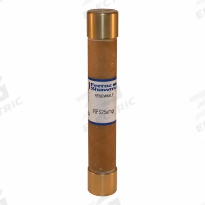 MERSEN Fuse: Class H, RFS Series, Fast-Acting, 25 A, 600 V AC - Fast-Acting Cylindrical Fuses