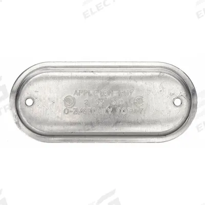 APPLETON ELECTRIC Covers for Conduit Access Fitting: Aluminum, FM7, 2 1/2 in_3 in Trade Size - Covers for Conduit Access Fittings
