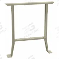 TENNSCO Flared Leg: Fixed Ht, Flared Leg, 3 1/2 in Overall Wd, 30 in Overall Dp, Steel, Beige (MPN L-3230 SAND). Key specifications — Brand: TENNSCO; Material: Steel; Includes Mounting Hardware: No.