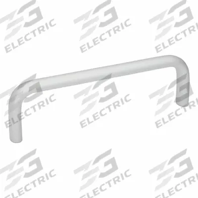 JW WINCO Pull Handle: Threaded Holes, Aluminum, Silver - Load-Rated Standard "U" Pull Handles