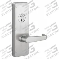 PRECISION Mechanical Exit Device Trim: 48 in Max Door Wd, Stainless Steel (MPN 3R04903ARHRB630). Key specifications — Color: Silver; Product Type: Mechanical Exit Device Trim; Brand: PRECISION; Outside Trim Type: Lever; Exit Device Style: Lever; ADA Compliant: Yes.