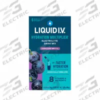 LIQUID I.V. Hydration Drink Mix: Grape, Single-Serve, 16 oz Concentrate Per Pack, Full-Sugar, 6 PK (MPN LVM-6020). Key specifications — Manufacturer Part Number: LVM-6020; Flavor: Grape.