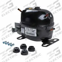 EMBRACO Compressor: Reciprocating, 635 BtuH Cooling, 1/5 hp, 3/16 in Discharge Line Connection Size (MPN EM65NR1). Key specifications — Manufacturer Part Number: EM65NR1; Brand: EMBRACO; Compressor Protection: Hermetic; For Refrigerant Type: R-134A.