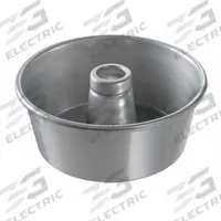 CHICAGO METALLIC Cake Pan: Aluminum, Uncoated, Solid, 9 1/4 in Overall Dia, 4 in Overall Dp, Silver (MPN 46540). Key specifications — Bead Closure: Closed Bead; Coating: Uncoated; Pan Style: Round Cake Pan; Perforation: Solid; Brand: CHICAGO METALLIC; Color: Silver; Material: Aluminum; NSF Certified: No.