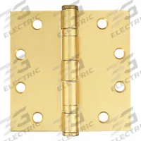 APPROVED VENDOR Butt Hinge: Steel, Full Mortise, 2 in Leaf Wd (MPN 4PA38). Key specifications — Removable Pin: Yes; Bearing Type: Ball; Material: Steel.