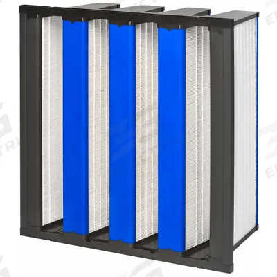 GRAINGER V-Bank Air Filter: 24 in x 24 in x 12 in, Synthetic, Single Header - MERV 11 V-Bank Air Filters