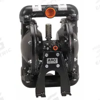 ARO Double Diaphragm Pump: 316 Stainless Steel Body, 1 in, NPT Connection, 35 gpm, 270 ft Max. Head (MPN 666101-2EB-C). Key specifications — Brand: ARO; Seat Material: 316 SS; Check Valve Material: Santoprene.