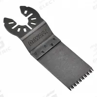 DEWALT Oscillating Tool Blade: 1 1/4 in Blade Wd, 1 1/4 in Overall Lg, Plunge Cutting, Steel, Wood (MPN DWA4270). Key specifications — attr1097473: Wood; attr1097476: DEWALT; attr1097456: Plunge Cutting.