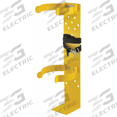 ALLEGRO Bracket: Steel, Yellow, 7-1/4 in Clip - SCBA Storage