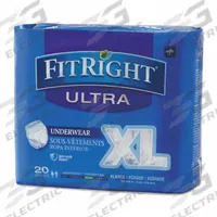 MEDLINE Incontinence Underwear: Regular, Sensisoft Fabric, White, 40 Max Pant Size, 80 PK (MPN FIT23600A). Key specifications — Color: White; Absorption Level: Regular; Brand: MEDLINE; Features: Feels Like Regular Undergarments; Material: Sensisoft Fabric.