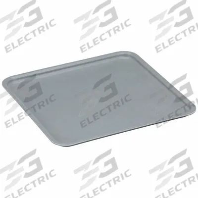 MOLDED FIBERGLASS Lid: 9 3/4 in x 9 1/4 in, Gray, Fiberglass - Lids for Extreme-Temperature Stacking & Nesting Totes