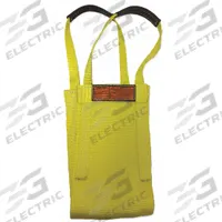 STREN-FLEX Web Sling: Type 9, Nylon, 2 Plies, 18 ft Sling Lg, 10 in Eye Lg, 1 Legs, 6 in Sling Wd (MPN LB2-906-18). Key specifications — Color: Yellow; Brand: STREN-FLEX; Sling Type: Type 9; Tag Type: Wear-Resistant Tag.