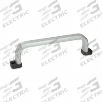 JW WINCO Pull Handle: Unthreaded Holes, Aluminum, Silver, 7.87 in Mounting Hole Center to Center (MPN 668-20-210-B-BL). Key specifications — Screw Size: M5; Brand: JW WINCO; Color: Silver.