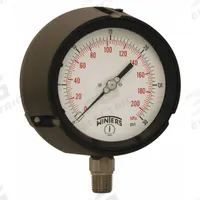 WINTERS Process Pressure Gauge: 0 psi to 30 psi, White, 4 1/2 in Dial, 1/2 in NPT Male, Bottom, PPC (MPN PPC5062-SG45). Key specifications — Brand: WINTERS; Pointer Color: Black; Accuracy: ±0.5%; Dial Color: White; Gauge Wetted Parts: Stainless Steel; Case Material: Phenolic; Vibration Resistance Properties: Field-Fillable; Pressure Range: 0 psi to 30 psi.