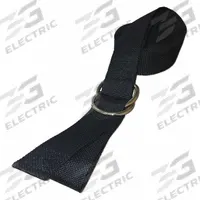 DICK MEDICAL SUPPLY Strap: 8 ft, Polypropylene, Double D-Ring, Black (MPN 25081 BK). Key specifications — Material: Polypropylene; Color: Black; Buckle Material: Metal; Brand: DICK MEDICAL SUPPLY; Product Type: Strap; Harness Type: Crossbody Strap.