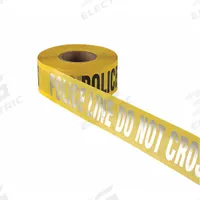 APPROVED VENDOR Barricade Tape: 1,000 ft Lg, 3 in Wd, Police Line Do Not Cross Legend, Polyethylene (MPN RB3103Y811-200). Key specifications — Tape Message: Police Line Do Not Cross; Message Color: Black/Silver; Brand: APPROVED VENDOR.