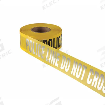 APPROVED VENDOR Barricade Tape: 1,000 ft Lg, 3 in Wd, Police Line Do Not Cross Legend - First Responder Messaging Barrier Tape
