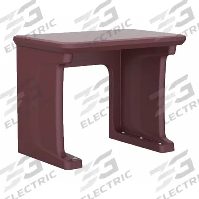 CORTECH Freestanding Desk: Burgundy, 29 in Overall Ht, 36 in Overall Wd, 24 in Overall Dp - Floor-Mount Desks