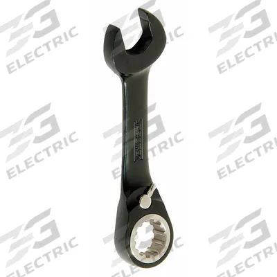 PROTO Combination Wrench: Alloy Steel, Black Chrome, 3/8 in Head Size, 3 3/4 in Overall Lg - SAE Spline Ratcheting Combination Wrenches