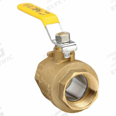 APOLLO Manual Two-Way Ball Valve: 1 1/2 in, Brass, Straight, FNPT x FNPT, Full Port Ball Port - Brass Ball Valves