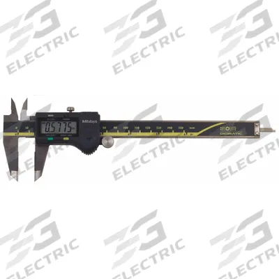 MITUTOYO Carbide Jaw Digital Caliper: 0 in to 6 in /0 mm to 150 mm, Inch/Metric - Digital Calipers with SPC Output for General Use