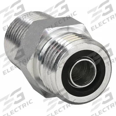 PARKER Compression Fitting Adapter: 3/8 in OD x 3/8 in Pipe Size, 1/2-14 Thread Size - O-Ring Face Seal Steel Compression Fittings