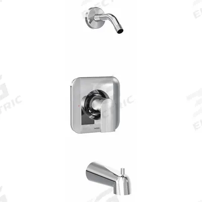 GENTA Shower Trim Kit: Genta Posi-Temp T2473, Chrome - Bathtub Spout & Fixed Shower Arm Combinations