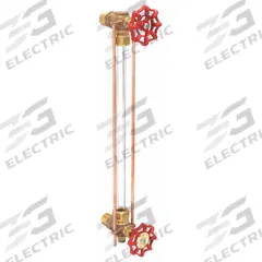 APOLLO Water Gauge: Bronze, 5/8 in Gauge Glass Dia, 12 in Gauge Glass Lg, 350°F Max. Media Temp, NPT (MPN 2015100). Key specifications — Valve Type: Ball Check; Brand: APOLLO; Stem Packing Material: TFE; Gasket Material: EPDM.