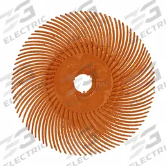Precision Radial Bristle Brush (MPN 7100374841). Key specifications — Connector Size: 3/8 in; Brand: SCOTCH-BRITE; Connection Type: Arbor Hole.