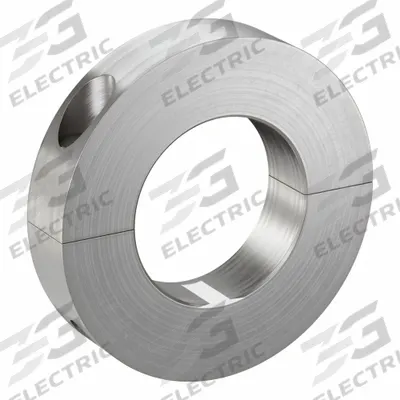 CLIMAX METAL PRODUCTS Shaft Collar: 2-Piece, Inch, Round, Clamp-On, 1 5/8 in Bore Dia - Stainless Steel Recessed-Screw Shaft Collars