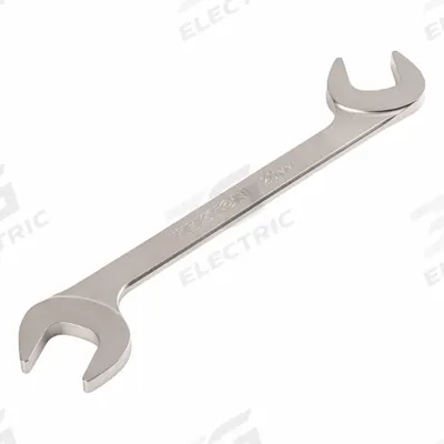TEKTON Open End Wrench: Chromium Molybdenum Steel, Satin, 20 mm Head Size - Metric, Double End, Open End Wrenches